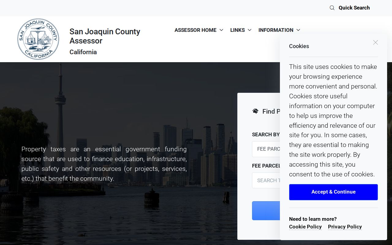 Mountain House people search assessor property fields